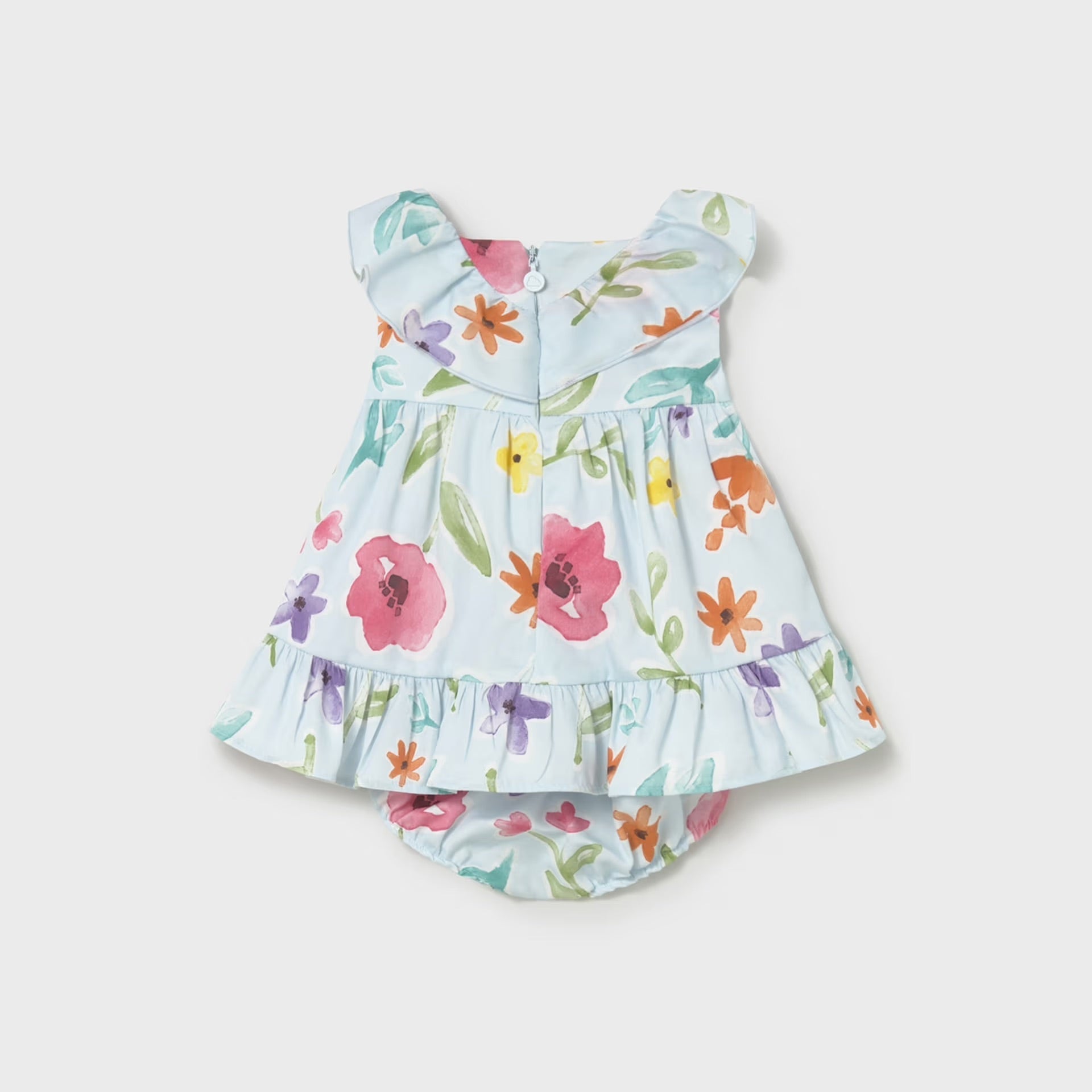 Mayoral Newborn Girl Printed Dress with Bloomers | Hawaii