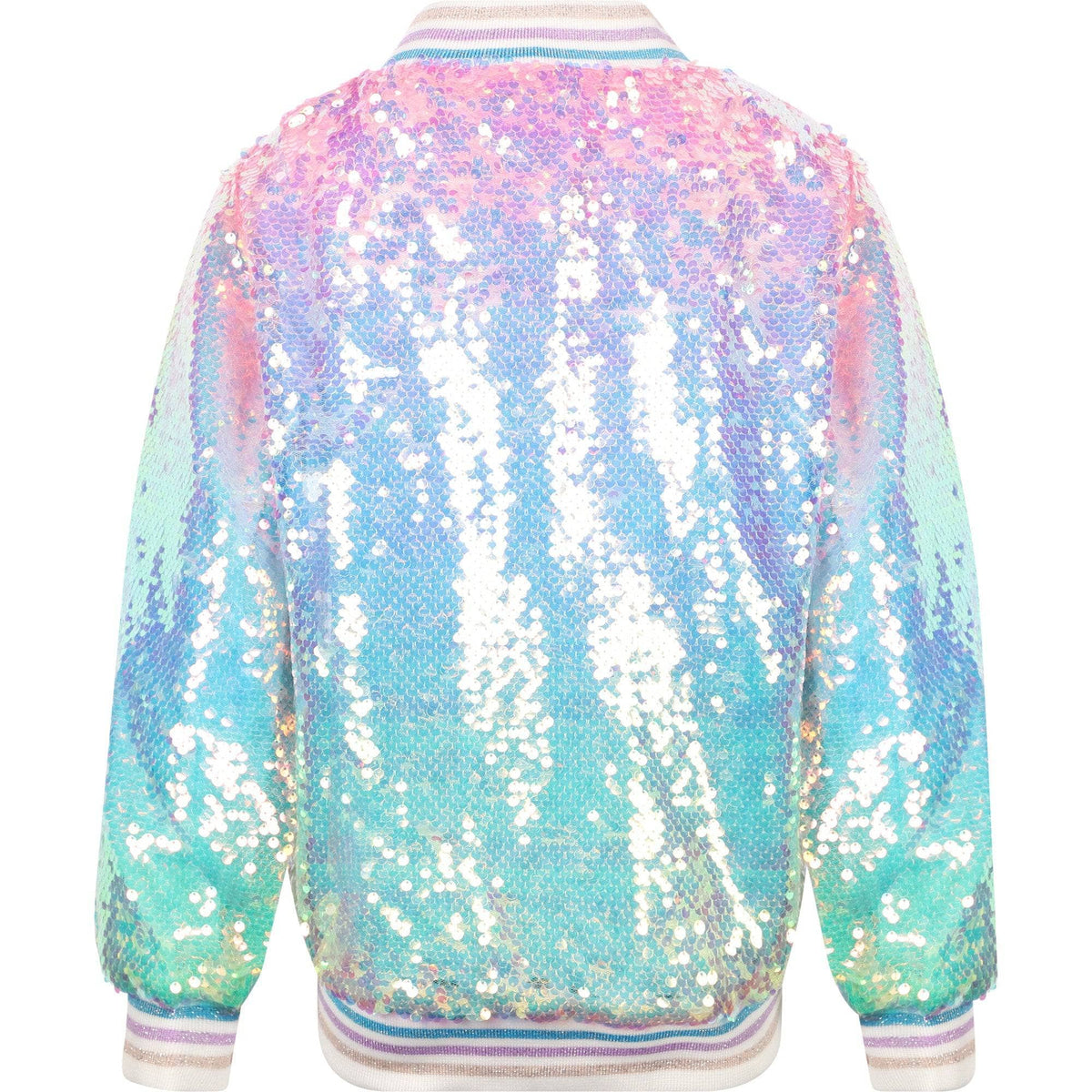 Lola + The Boys Icy Ombre Sequin Jacket