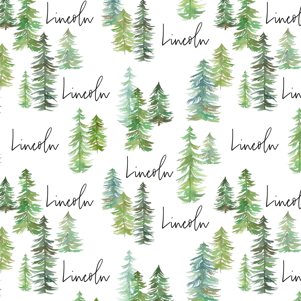 Sugar + Maple Personalized Bib | Pine Trees