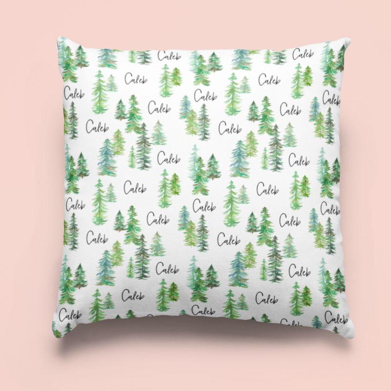 Sugar + Maple Custom Pillow | Pine Trees