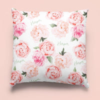 Sugar + Maple Custom Pillow | Peonies