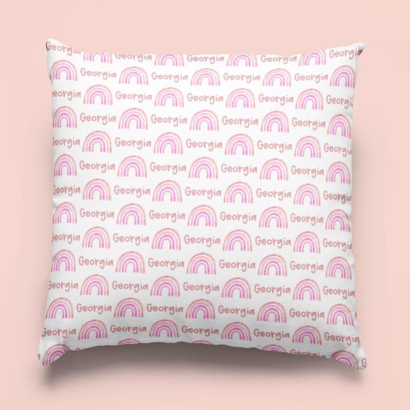 Sugar + Maple Custom Pillow | Rainbows