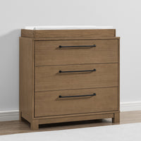 Simmons Kids Rustic 3-Drawer Dresser with Interlocking Drawers