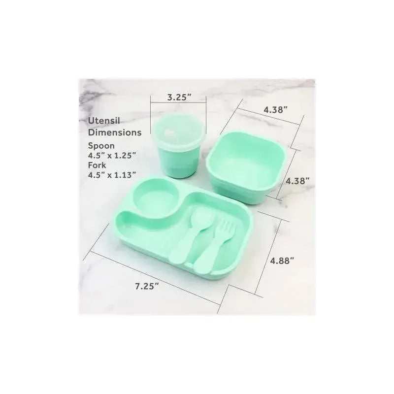 Re-Play 5-Pack Tiny Dining Set Feeding Supplies for Babies and Toddlers
