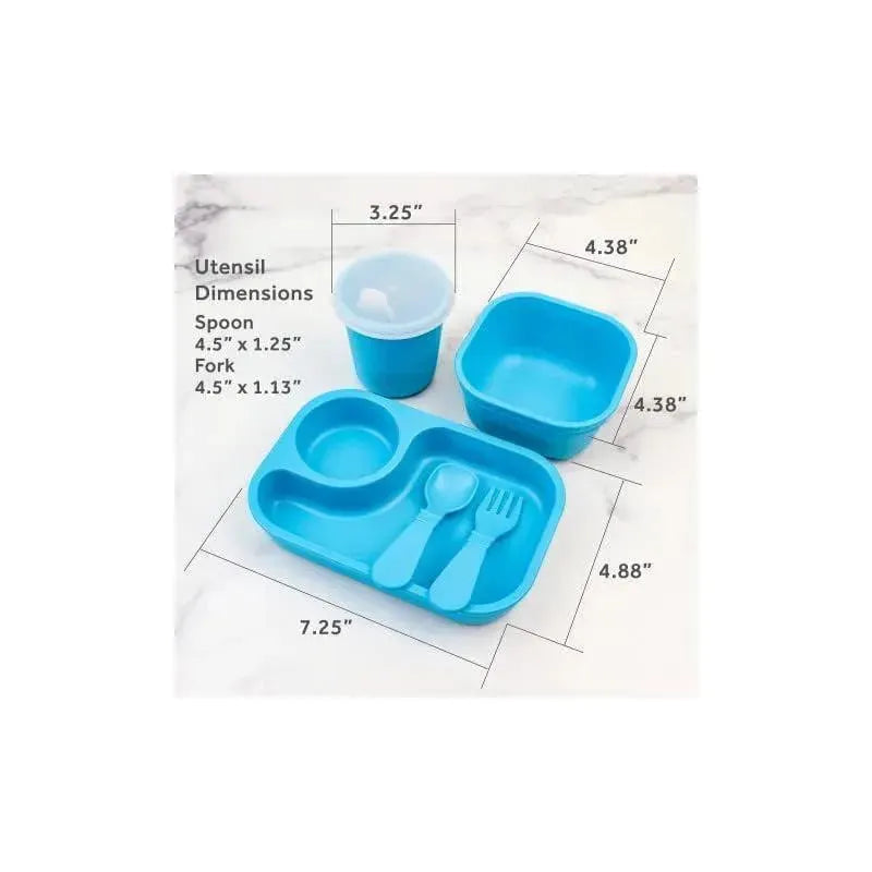 Re-Play 5-Pack Tiny Dining Set Feeding Supplies for Babies and Toddlers