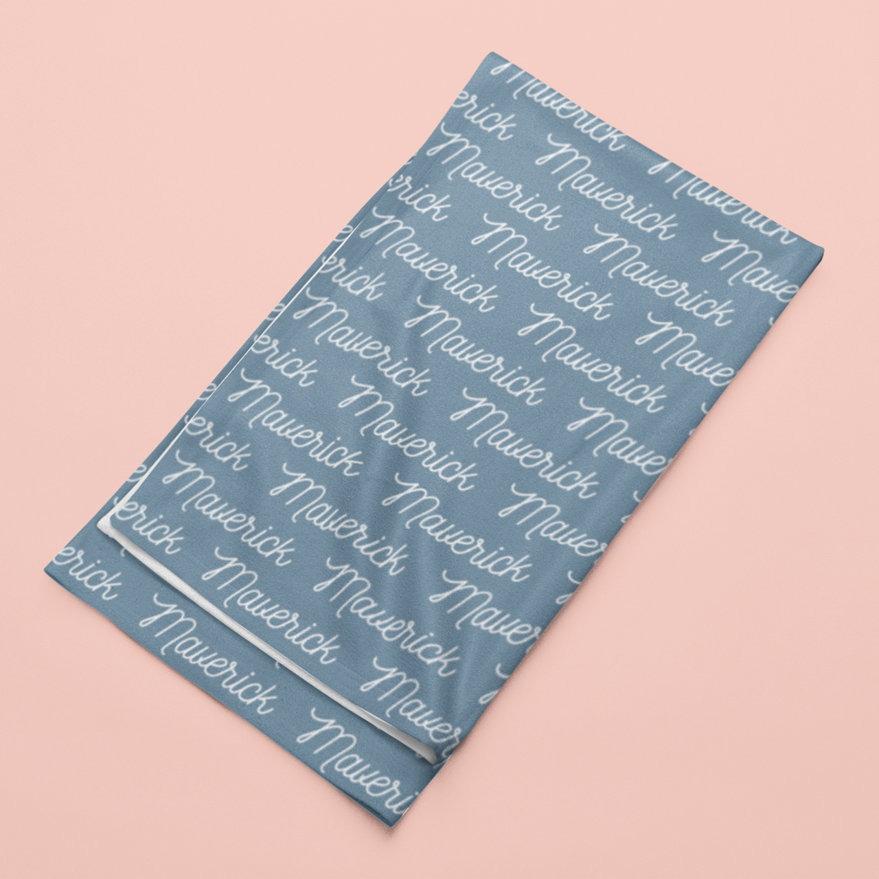 Sugar + Maple Stretchy Blanket | Repeating Name