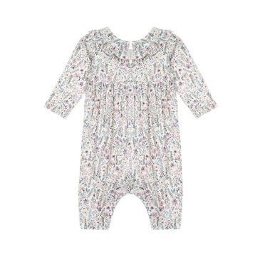 Mabel + Honey Soft Meadow Romper | Purple