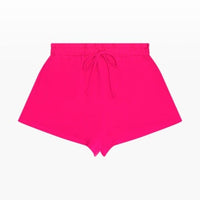 Tenly French Terry Paperbag Shorts Cerise | Cerise