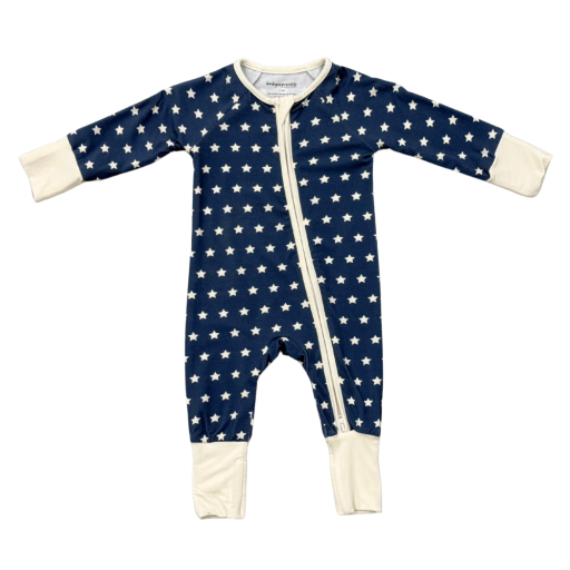 Babysprouts Clothing Company Long Sleeve Zip Romper | American Stars