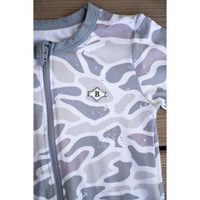 Burlebo Baby Zip Up | White Camo