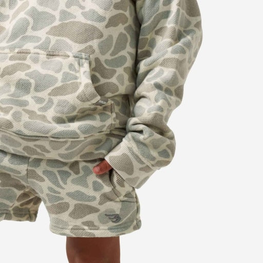 Burlebo Youth Vintage Washed Hoodie | Classic Deer Camo