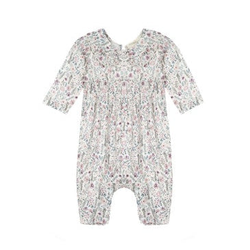 Mabel + Honey Soft Meadow Romper | Purple