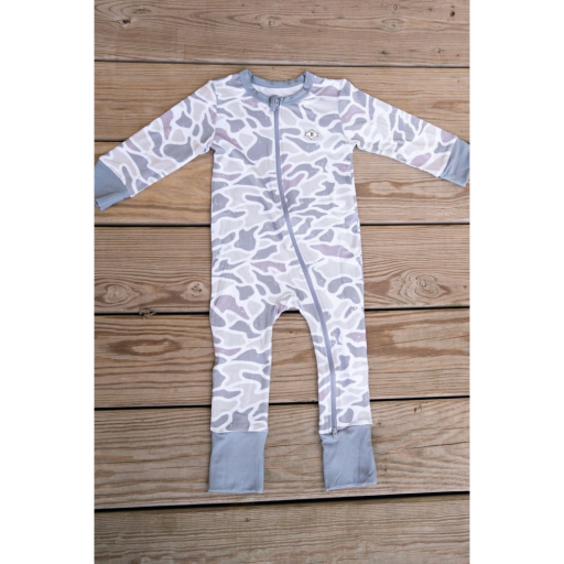 Burlebo Baby Zip Up | White Camo