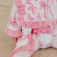 Copper Pearl Bamboo Ruffled Security Blanket Set | Bow My Gosh