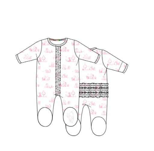 Magnetic Me Sweeter Than Hunny Magnetic Footie with Ruffle