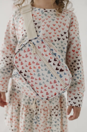 Babysprouts Clothing Company Mini Belt Bag | Cherry Hearts