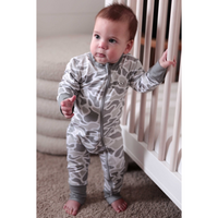 Burlebo Baby Zip Up | White Camo