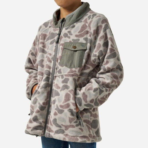 Burlebo Youth Micro Fleece | Classic Deer Camo