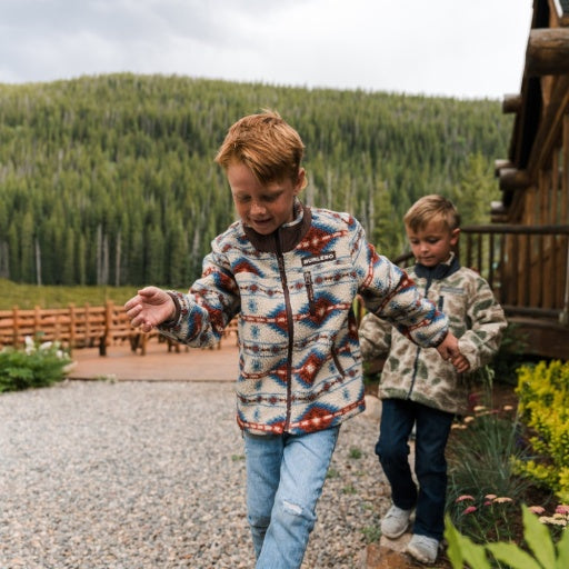 Burlebo Toddler Mountain Fleece Jacket | Arizona Aztec