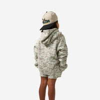 Burlebo Youth Vintage Washed Hoodie | Classic Deer Camo