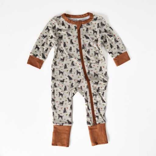 Burlebo Baby Zip Up | Ducks And Dogs
