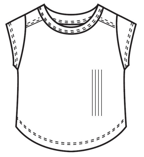 Tenly Rib Exposed Cap Slv Tee Ecru | Ecru