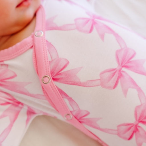 Copper Pearl Bamboo Newborn Knotted Gown | Bow My Gosh