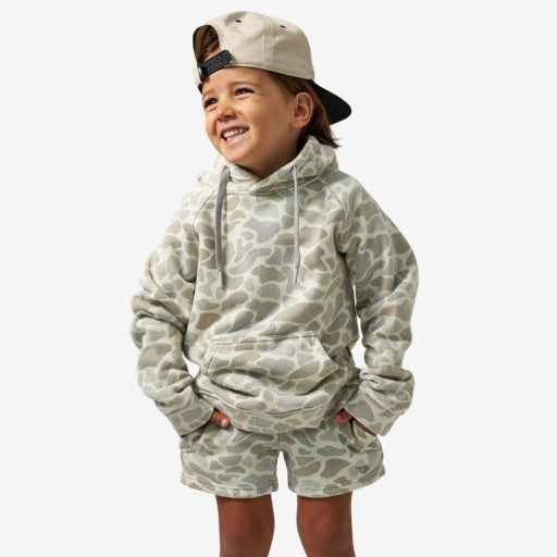 Burlebo Youth Vintage Washed Hoodie | Classic Deer Camo
