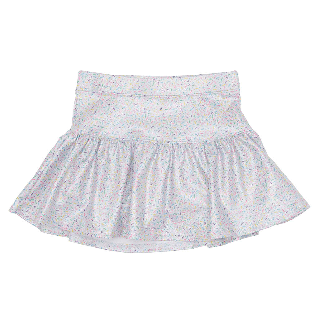 Azarhia Shimmer Sprinkles Gathered Skort BIRTHDAY