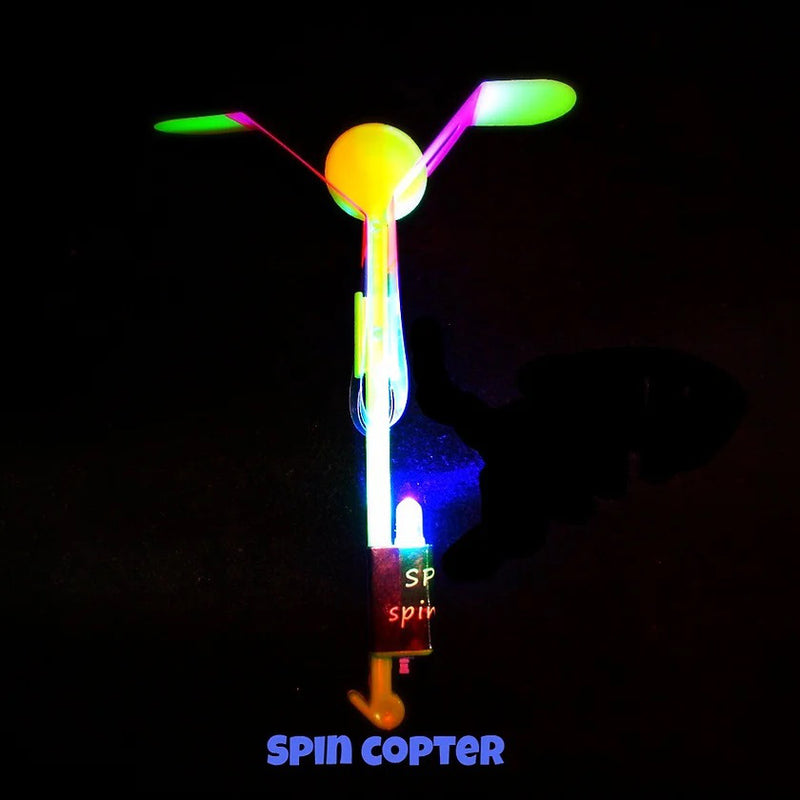 Spin Copter LED Slingshot Helicopter