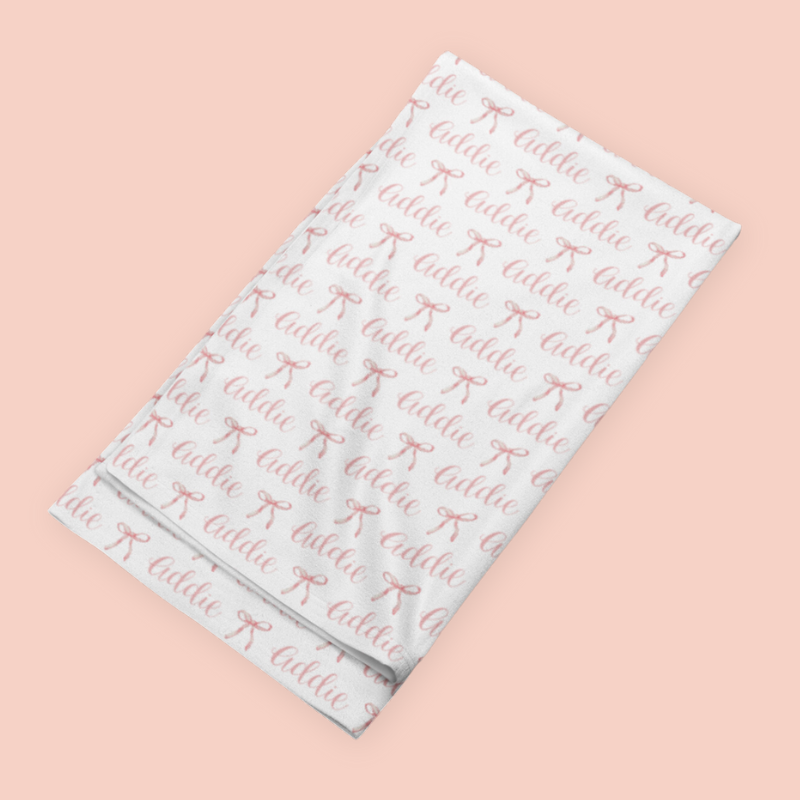 Sugar + Maple Stretchy Blanket | Ballerina Bows