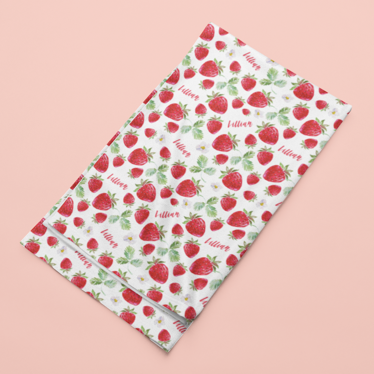 Sugar + Maple Stretchy Blanket | Sweet Strawberry