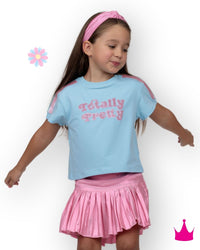 Azarhia Sequin Totally Pretty Light Blue Boxy