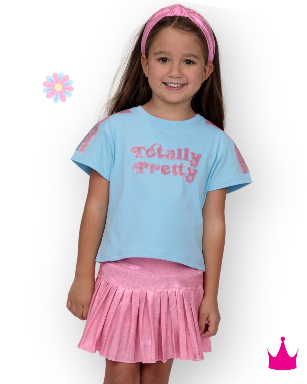 Azarhia Sequin Totally Pretty Light Blue Boxy