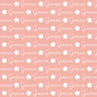 Sugar + Maple Personalized Towel | Repeating Name with Icon