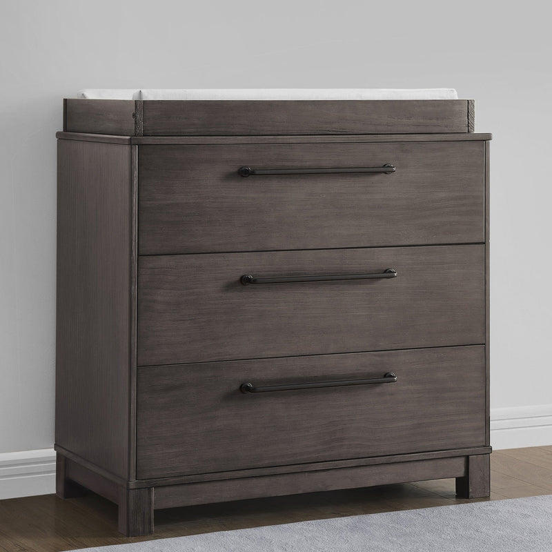 Simmons Kids Rustic 3-Drawer Dresser with Interlocking Drawers