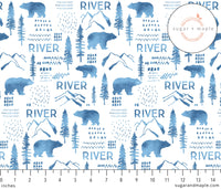 Sugar + Maple Plush Minky Fleece Personalized Blanket | Woodland