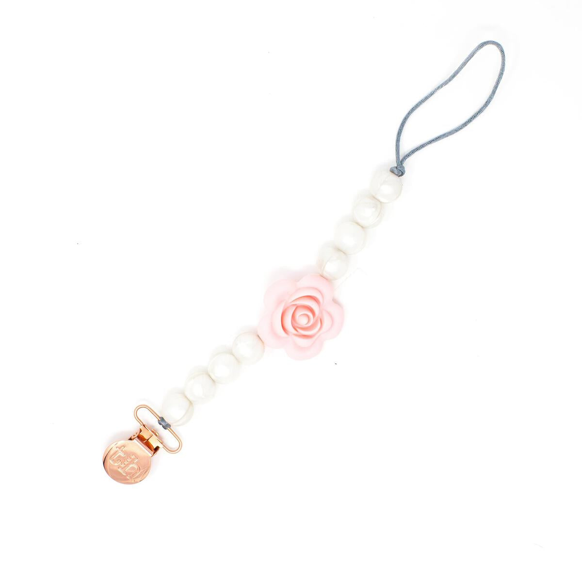 Rose Pacifier/Toy Clip