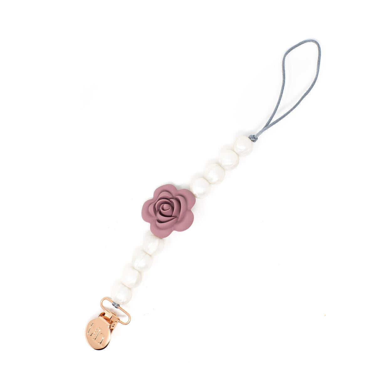 Rose Pacifier/Toy Clip