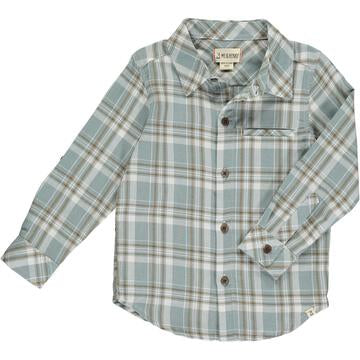 Me & Henry Atwood Woven Shirt | Blue/White Plaid