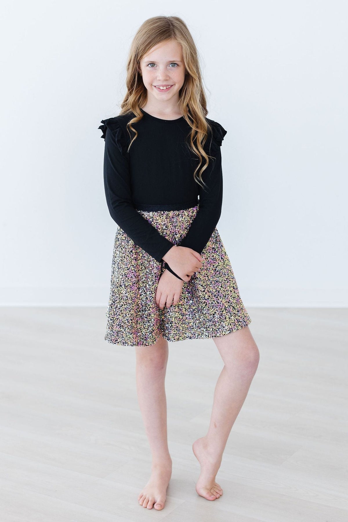 Mila & Rose Rainbow Sequin Twirl Skirt