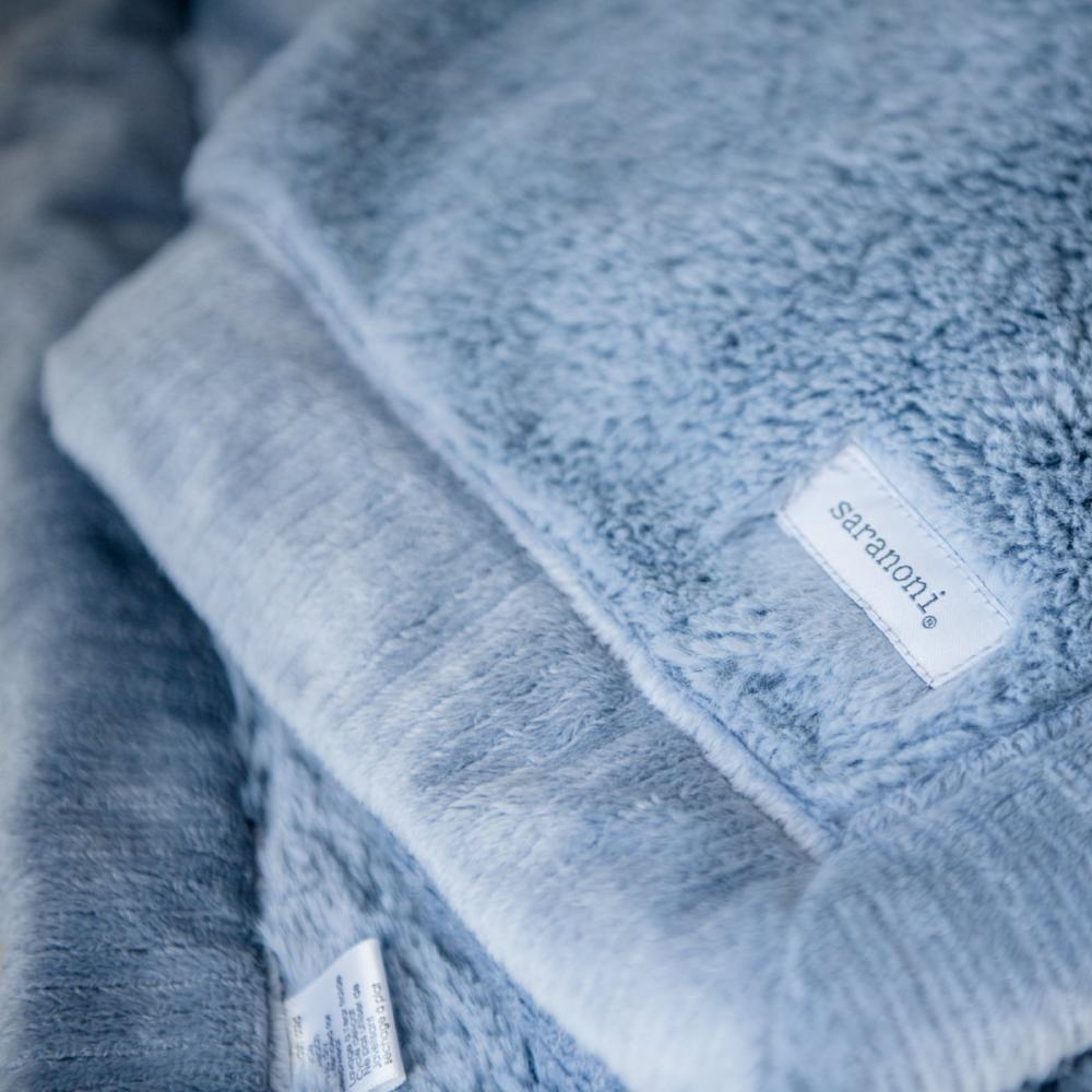 Saranoni Lush Mini Blanket | Storm Cloud