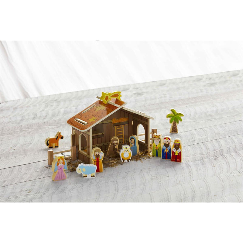 Mud Pie Wood Nativity Set