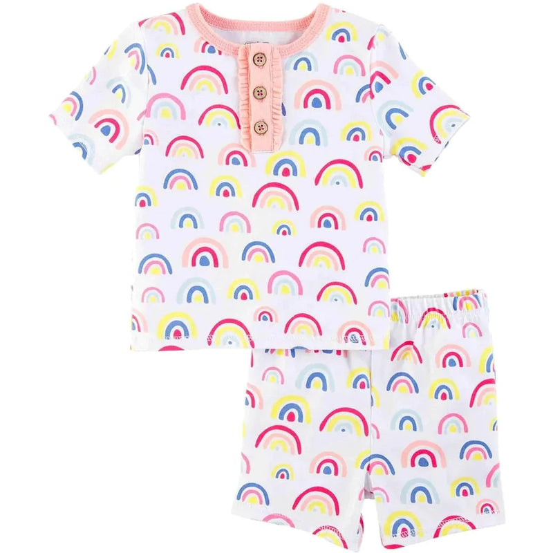 Mud Pie Rainbow Pajama Set