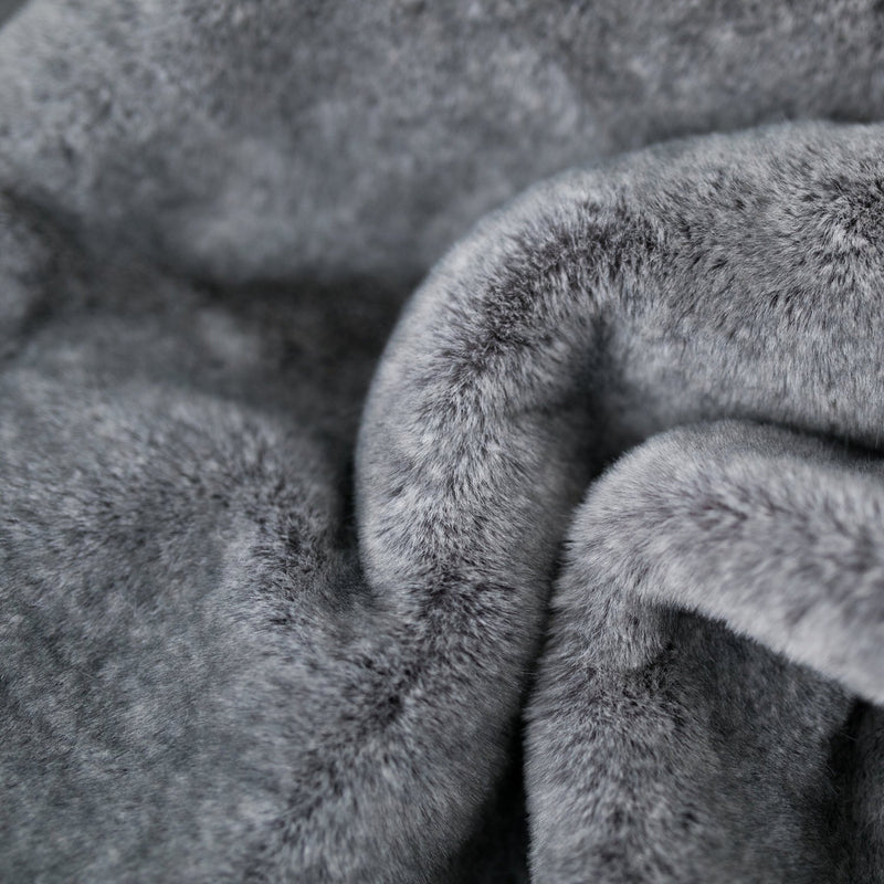 Saranoni Chinchilla Grand Faux Fur Receiving Blanket