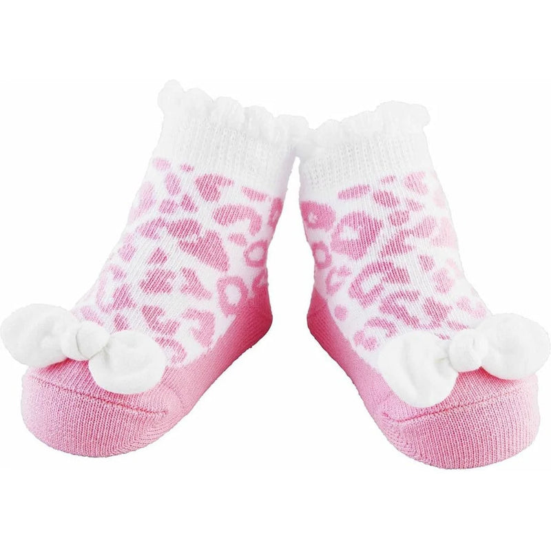 Mud Pie Pink Leopard Socks