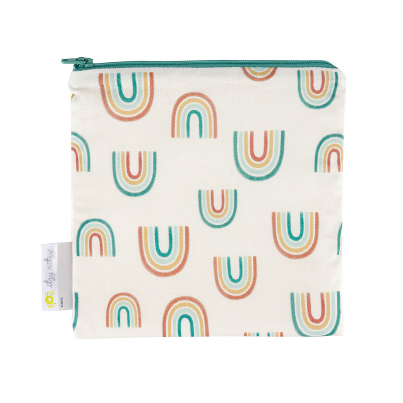 Itzy Ritzy Reusable Snack & Everything Bag Over the Rainbow