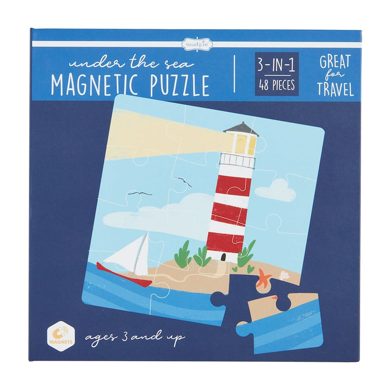 Mud Pie Blue Under The Sea Magnetic Puzzle Set