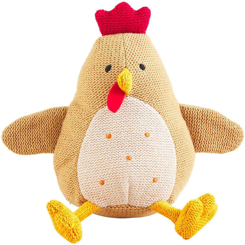 Mud Pie Rooster Knit Rattle