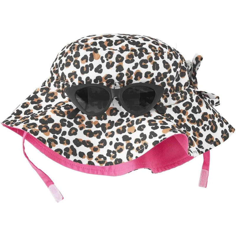 Mud Pie Leopard Hat And Sunglasses